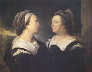Hyacinthe Rigaud Madame Rigaud Mother of the Artist in Two Different Positions (mk05) France oil painting artist